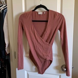 Aritiza burnt orange body suite